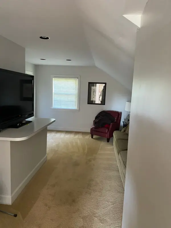 Upstairs room with white walls under a sloped ceiling, Belle Meade, TN