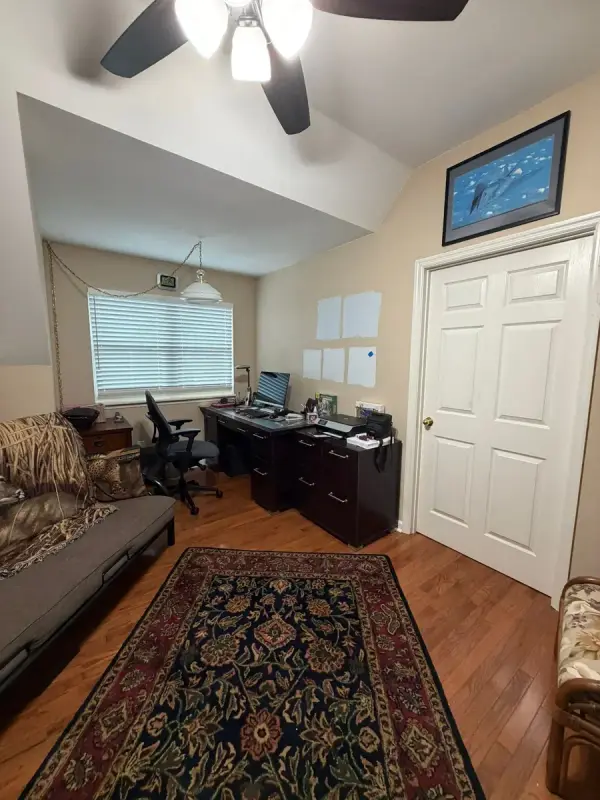 Office with paint samples on the wall, Brentwood, TN