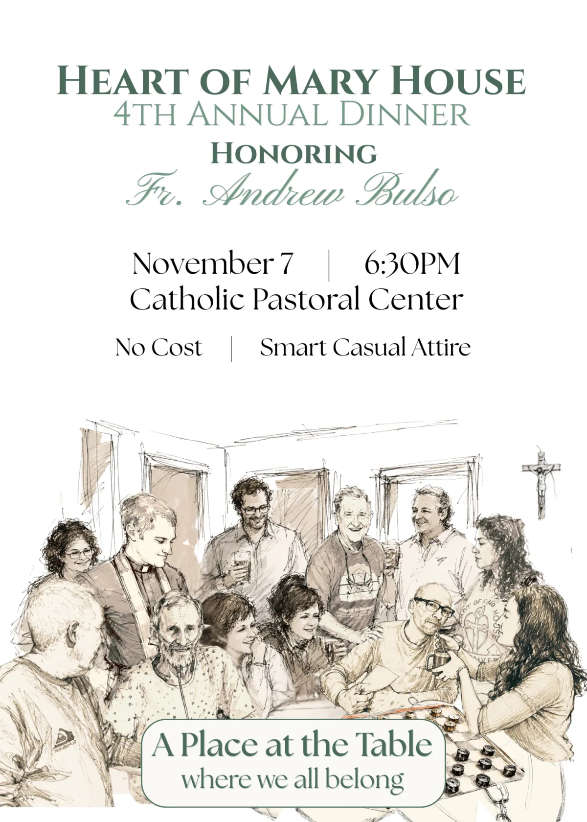 Heart of Mary House 4th Annual Dinner invitation
